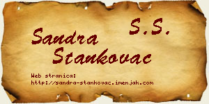 Sandra Stankovac vizit kartica